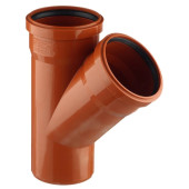 Тройник пластиковый для наружной канализации KGEA 110мм 45°, Ostendorf 220300