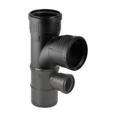 Крестовина Silent-PP 110x110x50х87,5°односторонняя комбинированная  Geberit, 390.558.14.1