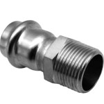 Пресс-фитинг 22х3/4" НР нержавеющая сталь, Kromwell KW.SP901002205