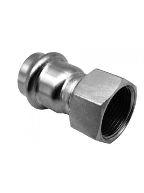 Пресс-фитинг 22х1/2" BР нержавеющая сталь, Kromwell KW.SP902002204