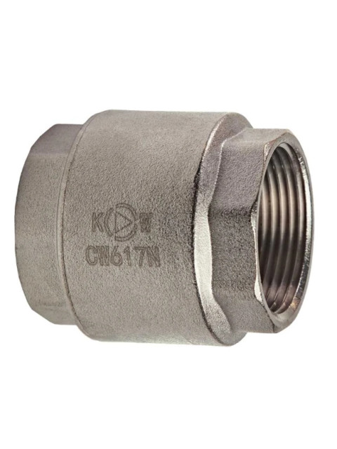 Обратный клапан с латунным золотником 1/2", никелированный Kromwell KW.502.04