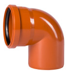 Отвод Ostendorf 110/87° KGB для наружной канализации 220240