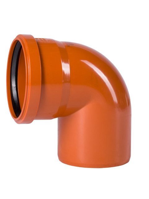 Отвод Ostendorf 110/87° KGB для наружной канализации 220240