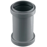 Муфта двухраструбная 50 мм канализационная Ostendorf серая 112510