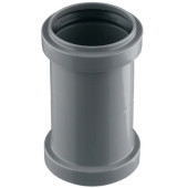 Муфта двухраструбная 40 мм канализационная Ostendorf серая 111510