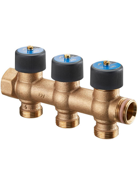 Коллектор Oventrop 3/4" ВР-НР х 3 выхода 3/4 ЕК 4200553