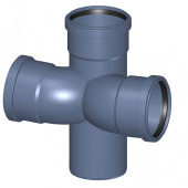 Крестовина со смещенными осями POLO-KAL NG 110х110х110 87,5°/180°, Poloplast P2296