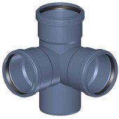 Крестовина угловая POLO-KAL NG 110х110х110 87,5°/90°, Poloplast P2275