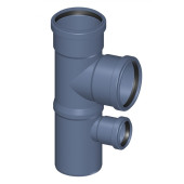 Крестовина с ответвлениями в одну сторону POLO-KAL NG 110х50х110 87,5°, Poloplast P1947