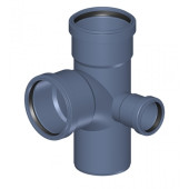 Крестовина угловая с низким ответвлением POLO-KAL NG 110х110х50 87,5°/90°, Poloplast P2291