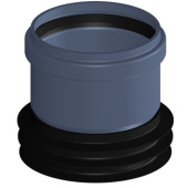 Переходной патрубок «трубный конец-раструб» POLO-KAL NG 110х110, Poloplast P2381