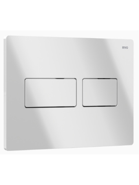 Панель двойного смыва RIVO Touch Lux для смывных баков RIVO Set A, Белый глянец 301004