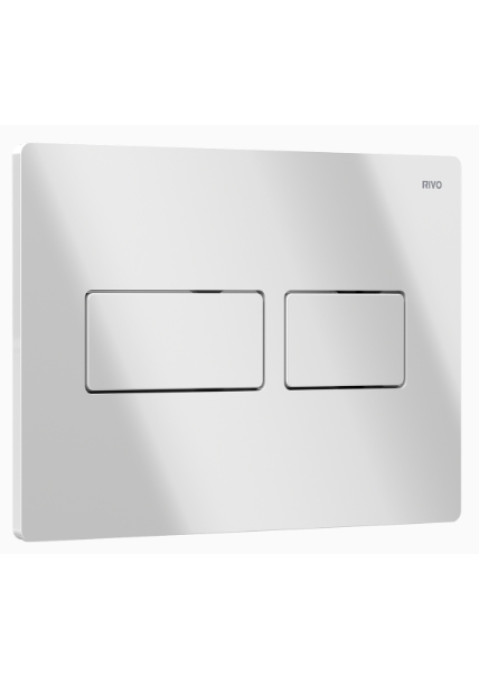 Панель двойного смыва RIVO Touch Lux для смывных баков RIVO Set A, Белый глянец 301004