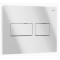 Панель двойного смыва RIVO Touch Lux для смывных баков RIVO Set A, Белый глянец 301004