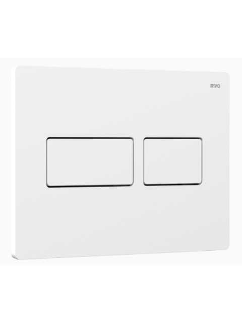 Панель двойного смыва RIVO Touch Lux для смывных баков RIVO Set A Белый матовый 301003