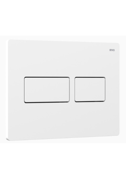 Панель двойного смыва RIVO Touch Lux для смывных баков RIVO Set A Белый матовый 301003