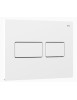 Панель двойного смыва RIVO Touch Lux для смывных баков RIVO Set A Белый матовый 301003