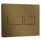 Панель двойного смыва RIVO Touch Lux для смывных баков RIVO Set A Латунь матовая 301008