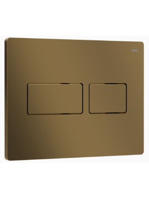 Панель двойного смыва RIVO Touch Lux для смывных баков RIVO Set A Латунь матовая 301008