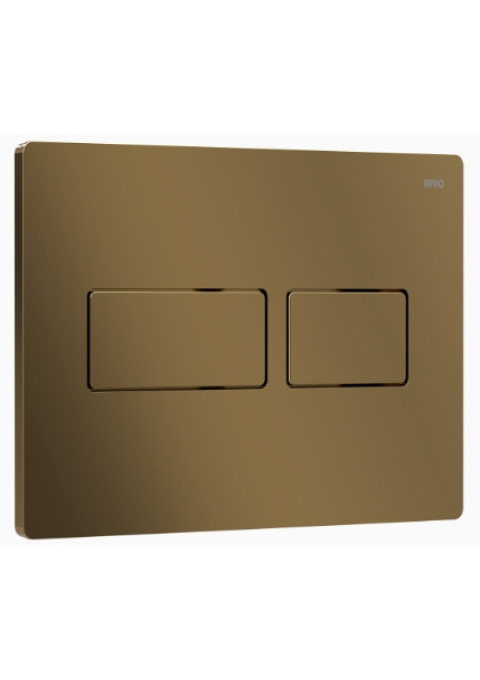 Панель двойного смыва RIVO Touch Lux для смывных баков RIVO Set A Латунь матовая 301008