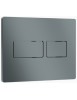 Панель двойного смыва RIVO Touch Lux для смывных баков RIVO Set A Хром матовый 301001