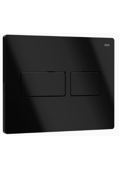 Панель двойного смыва RIVO Touch Lux для смывных баков RIVO Set A Черный глянец 301006