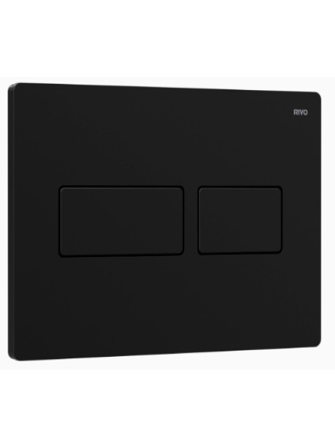 Панель двойного смыва RIVO Touch Lux для смывных баков RIVO Set A Черный матовый 301005