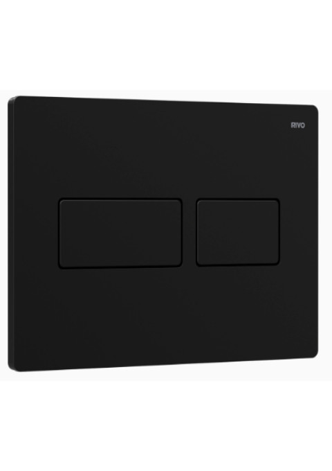 Панель двойного смыва RIVO Touch Lux для смывных баков RIVO Set A Черный матовый 301005