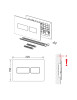 Панель двойного смыва RIVO Touch Lux для смывных баков RIVO Set A, Белый глянец 301004