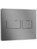 Панель двойного смыва RIVO Touch Lux для смывных баков RIVO Set A Сатиновая сталь 301007