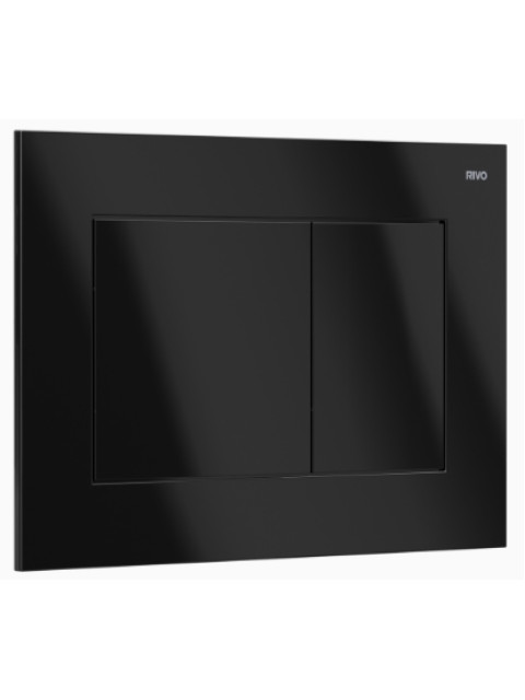 Панель двойного смыва RIVO Touch Line для смывных баков RIVO Set A Черный глянец 302006