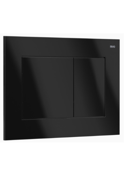 Панель двойного смыва RIVO Touch Line для смывных баков RIVO Set A Черный глянец 302006