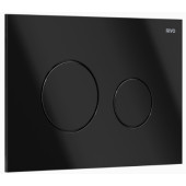 Панель двойного смыва RIVO Touch Neo для смывных баков RIVO Set A Черный глянец 303006