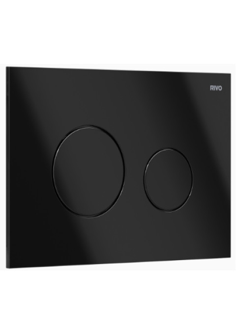 Панель двойного смыва RIVO Touch Neo для смывных баков RIVO Set A Черный глянец 303006