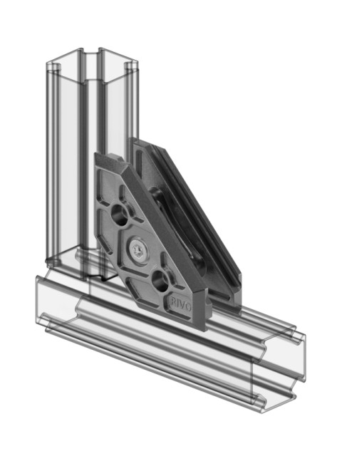 Соединение угловое 180°/90°/45° Rivo Fix 100002-2