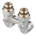 Узел нижнего подключения Рехау угловой 1/2" НР х 3/4 ЕК НР для радиатора 12407373001