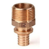 Переходник прямой РЕХАУ RX+ 20-R 1" наружная резьба, бронза 14563163001