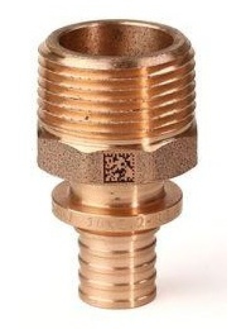 Переходник прямой РЕХАУ RX+ 20-R 1" наружная резьба, бронза 14563163001