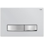 Панель смыва РЕХАУ NOVA LONG 001 прямоугольные клавиши, пластик, белый, глянец, клавиши хром, глянец 19102311001