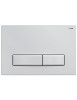 Панель смыва РЕХАУ NOVA LONG 001 прямоугольные клавиши, пластик, белый, глянец 19102301001