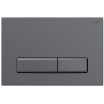 Панель смыва РЕХАУ NOVA LONG 001 прямоугольные клавиши, пластик, графит матовый 19102341001
