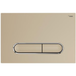 Панель смыва РЕХАУ NOVA ELLIPSE 002 овальные клавиши, пластик, контур клавиши хром глянцевый цвет панели золото матовый 19102451001