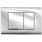 Панель смыва РЕХАУ NOVA QUAD 001 прямоугольные клавиши, пластик, хром глянцевый 19102021001