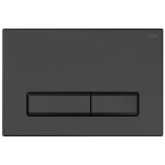 Панель смыва РЕХАУ NOVA LONG 001 прямоугольные клавиши, пластик, черный, матовый 19102351001