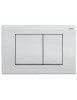 Панель смыва РЕХАУ NOVA QUAD 001 прямоугольные клавиши, пластик, белый, глянец 19102011001