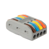 Клемма соединительная проходная, 4х0.08-2.5(4.0)