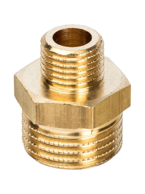 Ниппель редукционный 1/2х3/4 НР/НР латунный, Stout SFT-0003-001214