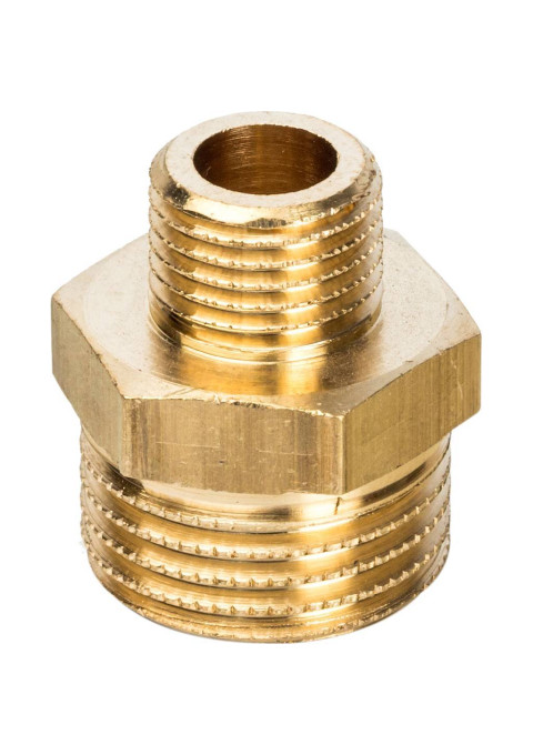 Ниппель редукционный 1/2х3/4 НР/НР латунный, Stout SFT-0003-001214