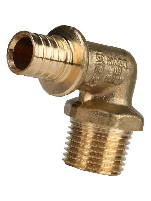 Угольник 16мм x1/2" НР аксиальный латунный Stout SFA-0005-001612