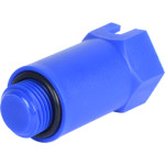 Пробка напорная 1/2" НР удлиненная пластиковая синяя Stout SFA-0035-100012 